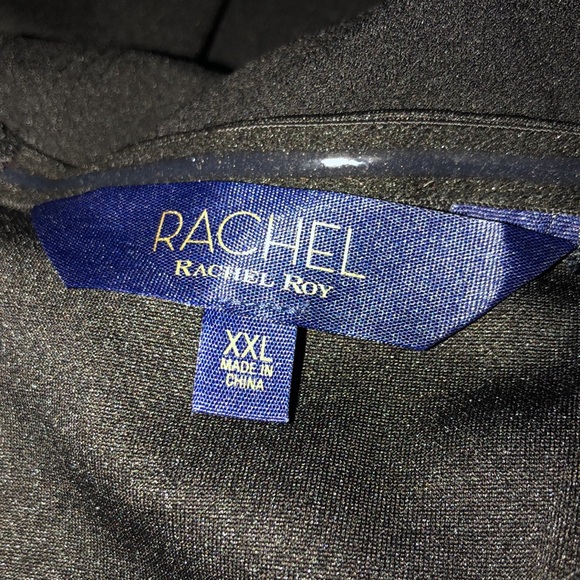 RACHEL ROY Women's Isla Fold-Over Strapless Wide Leg Jumpsuit - Picture 8 of 9